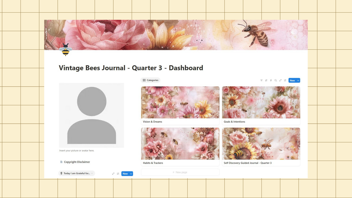 Vintage Bee Journal Only