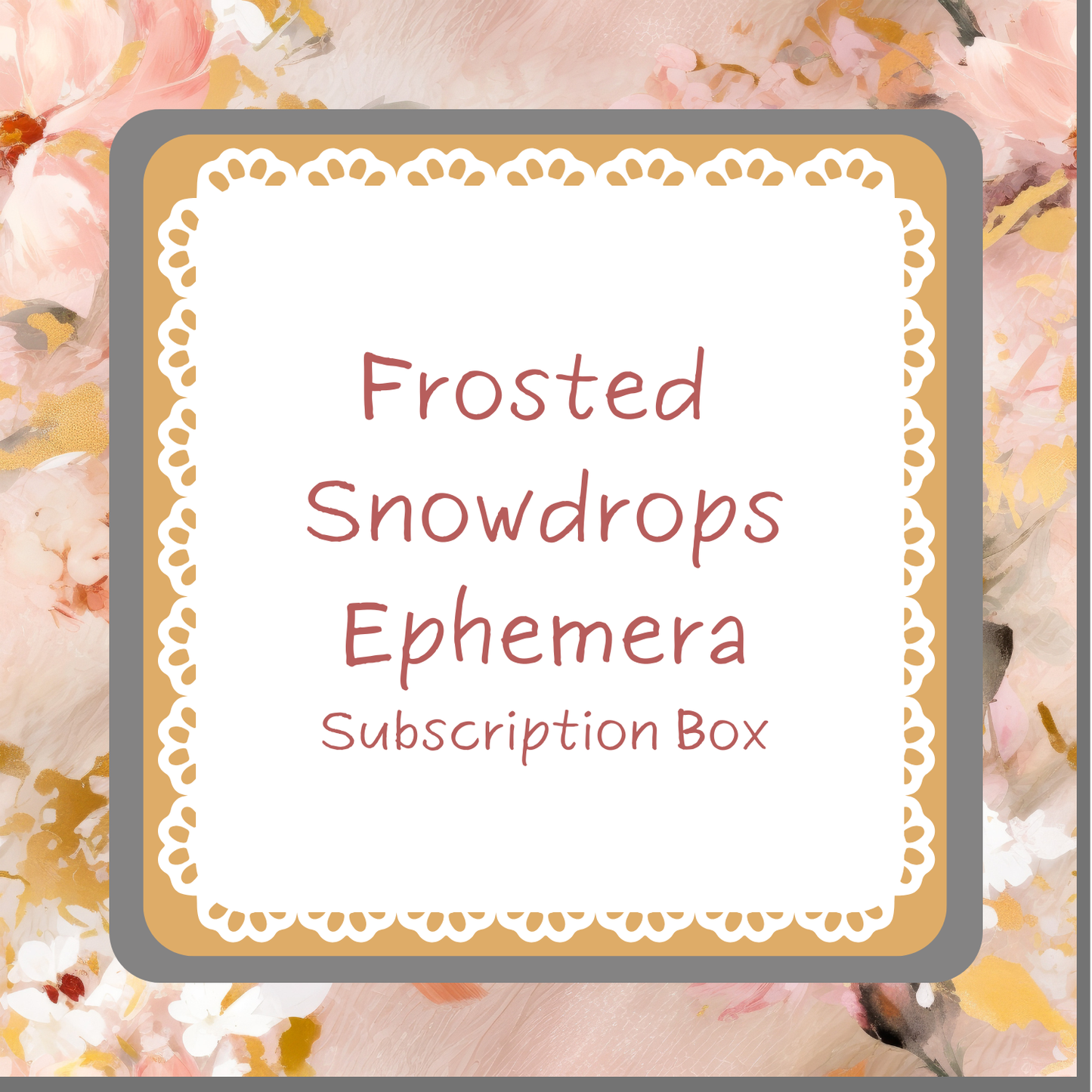 Frosted Snowdrop - Ephemera Subscription Box