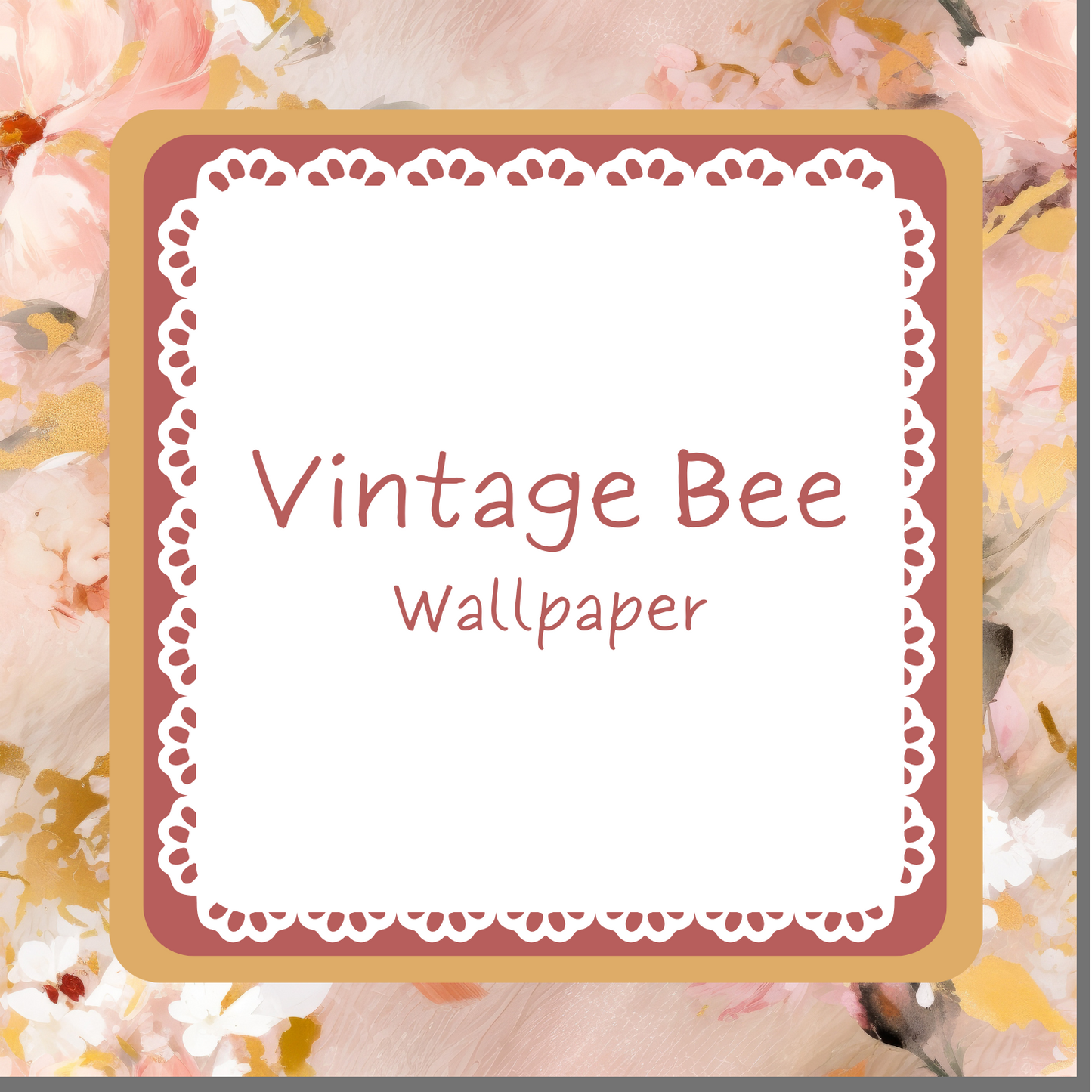 Vintage Bee - Wallpaper