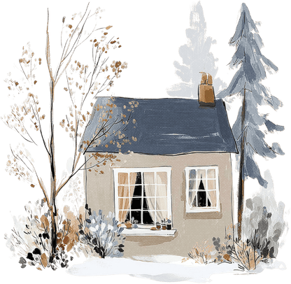 Frosted Snowdrops Digital Stickers