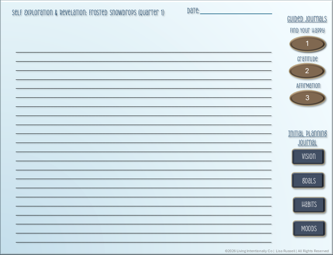 Self Exploration & Revelation: Tablet Journal Bundle – Quarter One 2026