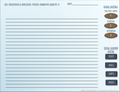 Self Exploration & Revelation: Tablet Journal Bundle – Quarter One 2026
